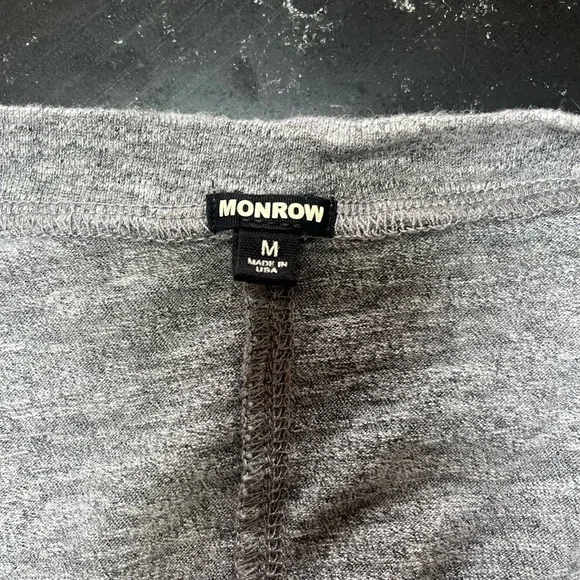 Monrow, Gray, Long Sleeve Tee - Picture 5 of 6